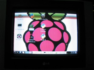 raspberry pi running in my TV