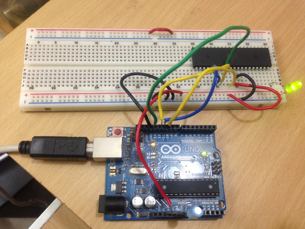 Program ATMega 16 using Arduino as ISP Programmer