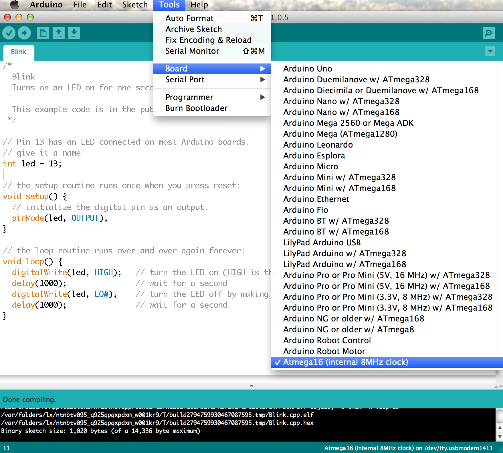 arduino manager code generator